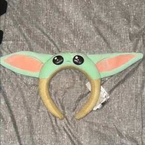 Cute Green and Tan Headband with Ears
